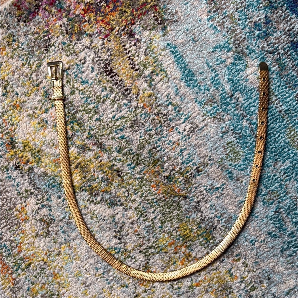 Gold Minimalist Metal Belt